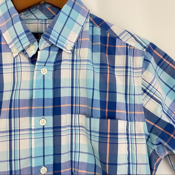 Men’s Blue Plaid Button Down Size S - Picture 2 of 4